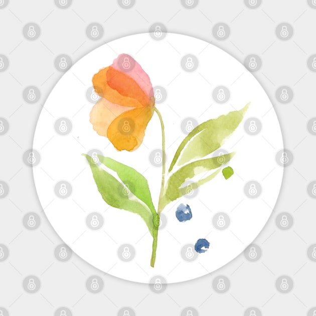 Fresh Floral - Full Size Image Magnet by Paloma Navio